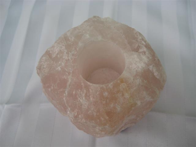 Rose Quartz Candel Holder 81